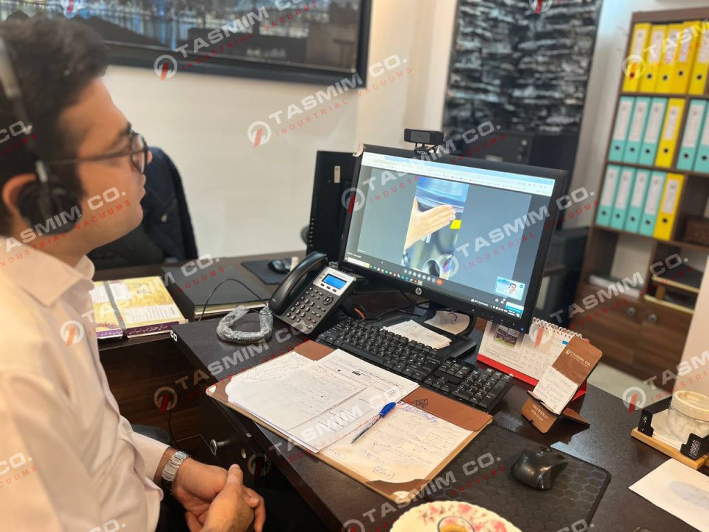 گزارش تصمیم وکیوم - جلسه آنلاین راه اندازی جاروبرقی صنعتی 2 اخبار تصمیم وکیوم - جلسه آنلاین نصب و راه اندازی جاروبرقی های صنعتی