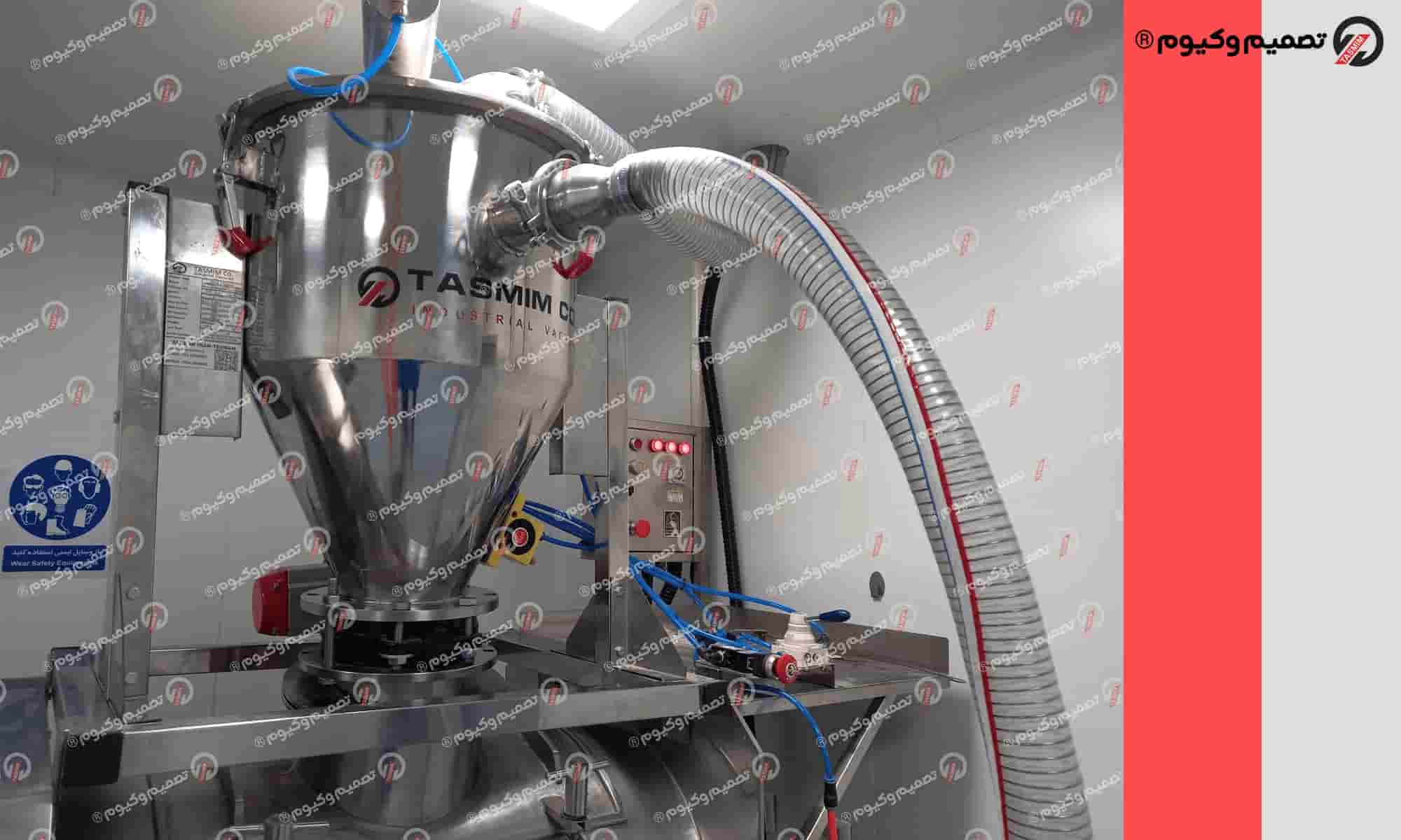 مکنده صنعتی در سیستم انتقال مواد؛ کنترل گردوغبار و کاهش گرفتگی مسیر