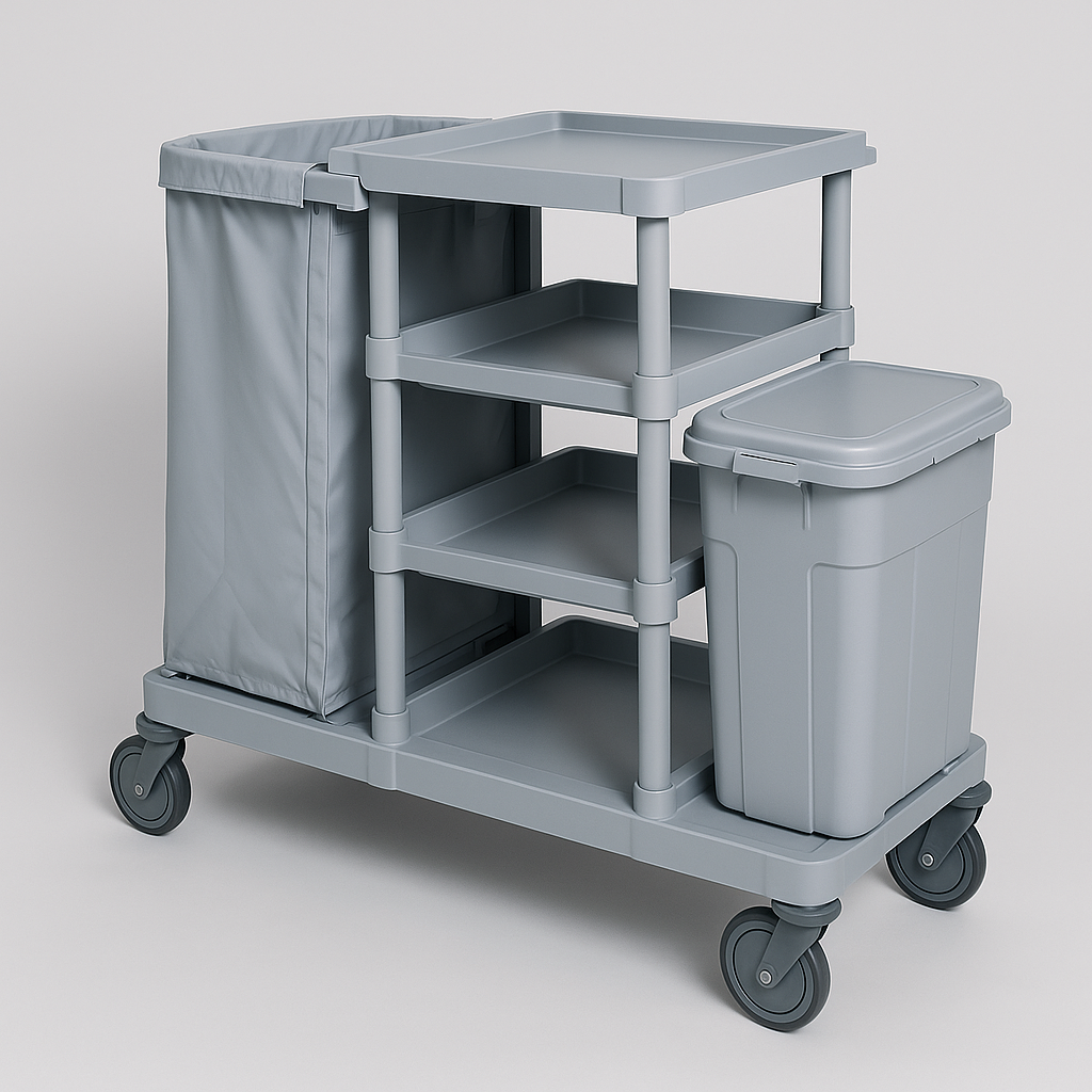 ترولی نظافت، قهرمان پنهان صنعت! چگونه با یک ترولی ساده، کارایی تجهیزات وکیوم صنعتی را متحول کنیم؟ 3 انواع ترولی نظافت تصمیم وکیوم