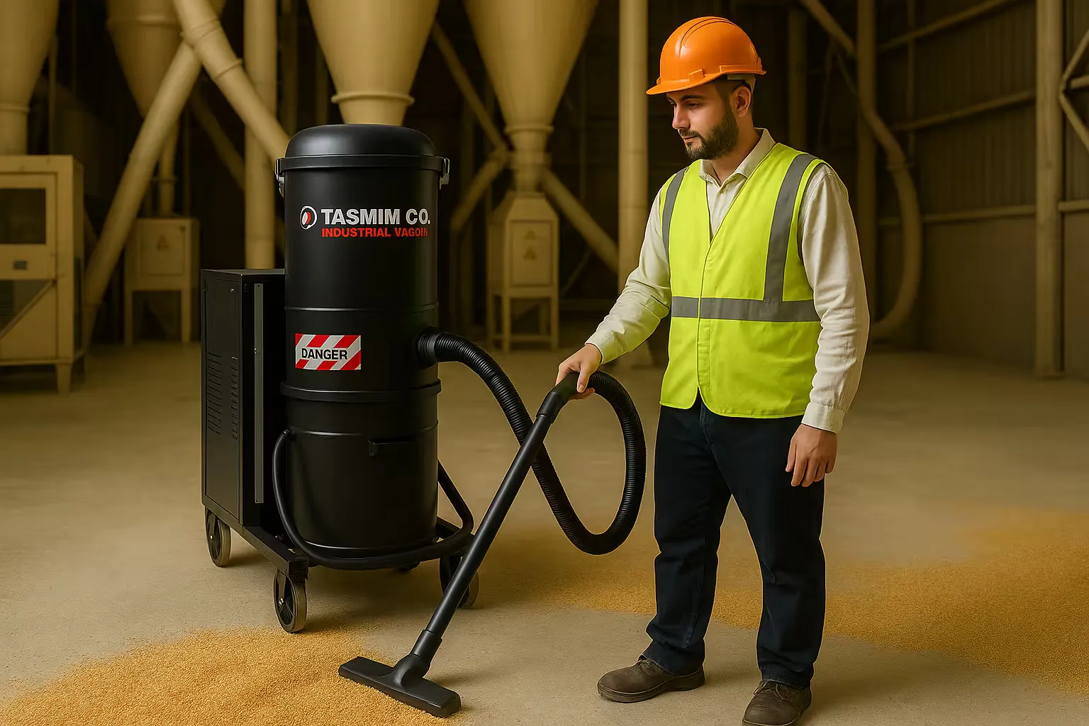 جاروبرقی صنعتی مخصوص کارخانجات آرد و غلات