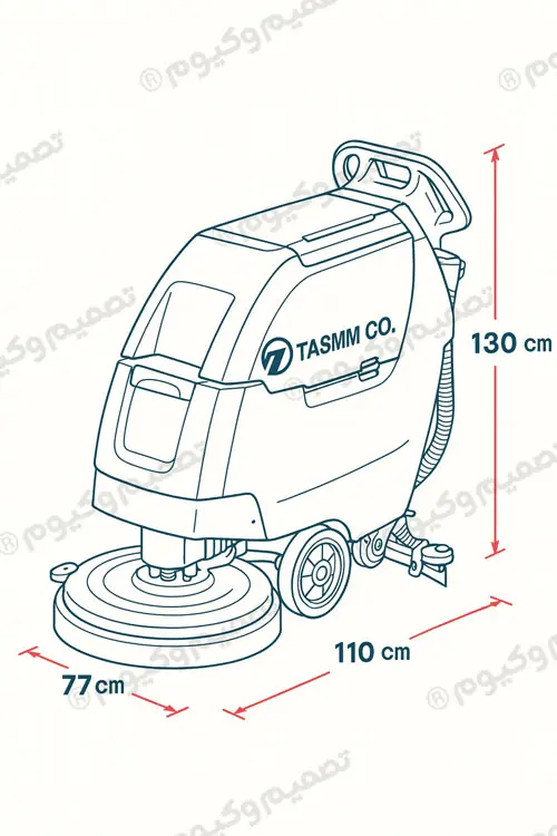 اسکرابر صنعتی دستی T260 محصول تصمیم وکیوم