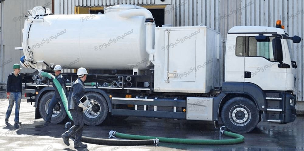 وکیوم لودر در کنار مکنده مرکزی