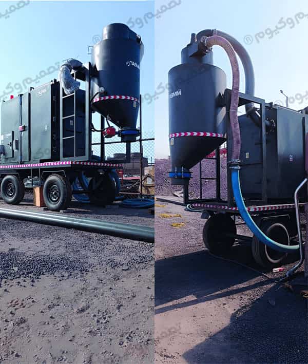 مکنده مرکزی صنعتی پرتابل تصمیم وکیوم