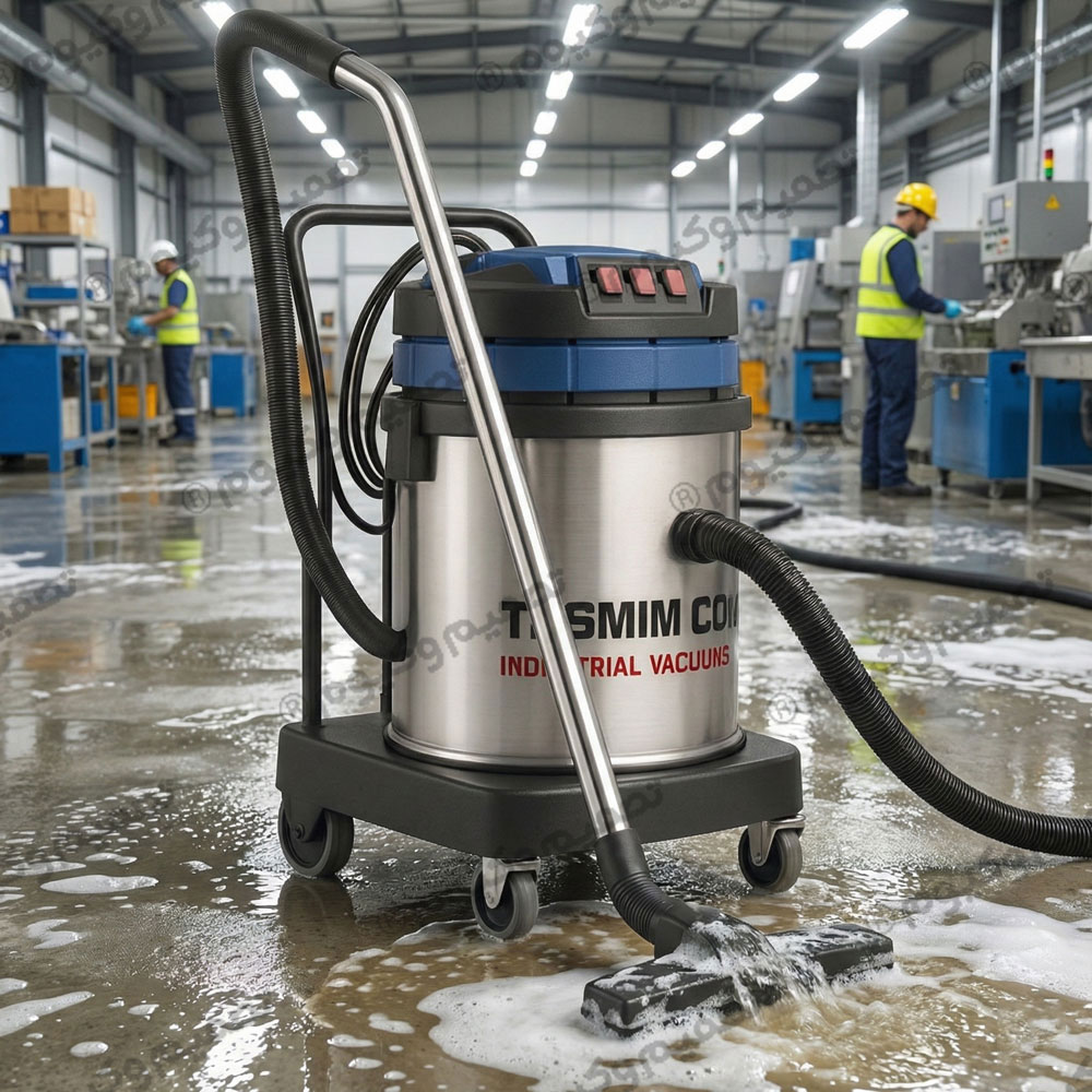 انتخاب جاروبرقی صنعتی مکش مایعات مناسب​