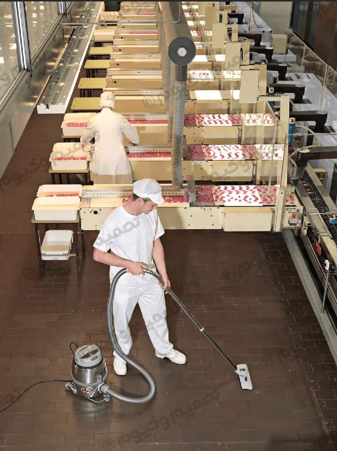 بهترین جاروبرقی صنعتی برای نظافت سالن پکیجینگ و بسته بندی از شرکت ایرانی تصمیم وکیوم