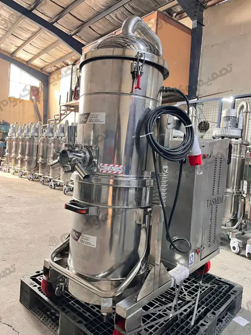 Stainless steel dust collector salt processing project tasmim vacuum webp