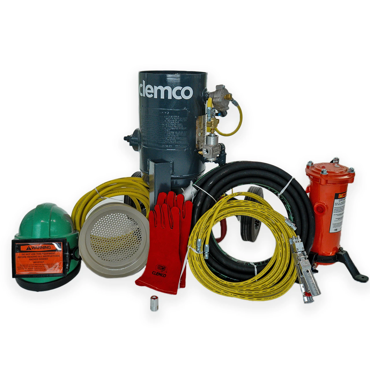 خدمات کاتالیست هندلینگ | تخلیه، شارژ و انتقال کاتالیست صنعتی 30 سندبلاست پرتابل Clemco Classic برای پاکسازی تیوب راکتور